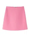 Jil Sander A-line High-waisted Mini Skirt In Pink