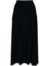 Jil Sander Flared Midi Skirt In 401 Navy