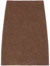 Jil Sander A-line Midi Skirt In Braun