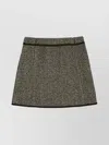 Jil Sander A-line Patterned Skirt Trim In Multi