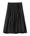 Jil Sander A-line Pleated Skirt In Black