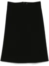 Jil Sander A-line Skirt In Black