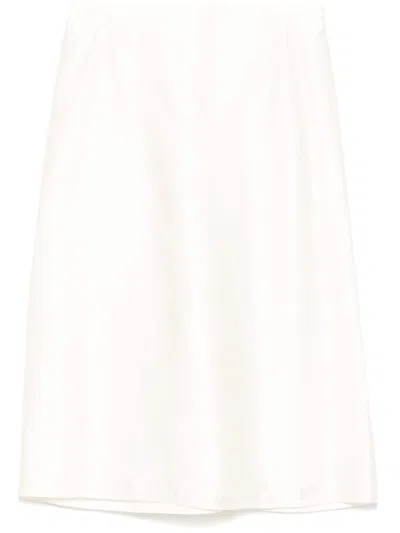 Jil Sander A-line Skirt In White
