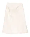 Jil Sander Panelled Midi Skirt In White