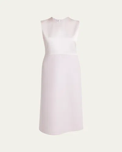 Jil Sander A-line Wool Midi Dress In Lilak Sky