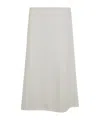 Jil Sander A-line Flared Midi Skirt In White