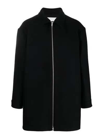 JIL SANDER ABRIGO CORTO - NEGRO