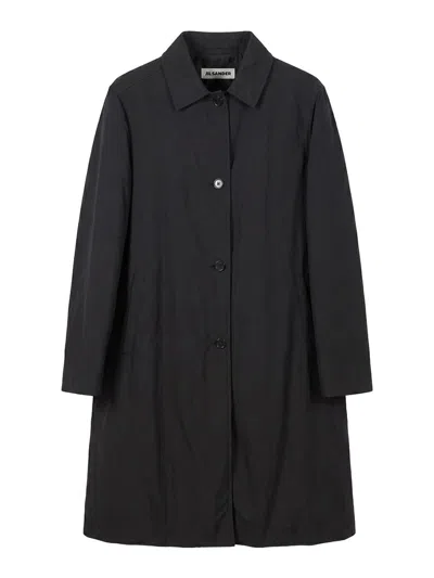 Jil Sander Coat In Black