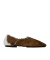Jil Sander Abstract-pattern Print Leather Shoes In Brown