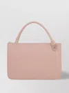 Jil Sander Adjustable Leather Shoulder Bag With Removable Strap In Pink
