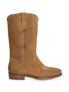 Jil Sander Aged-effect Round-toe Boots In Multi