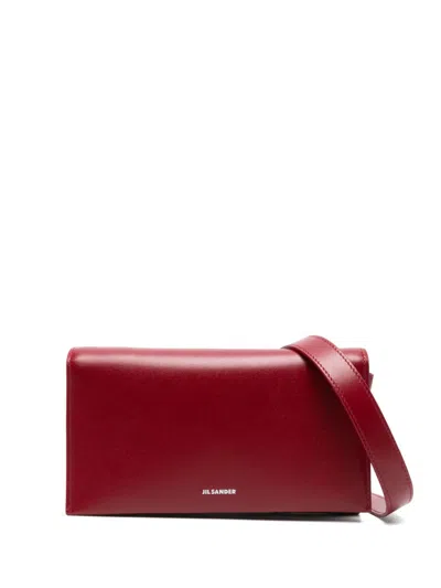 Jil Sander All-day Cross Body Bag In 609 Cedar Red