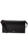 Jil Sander All Day Leather Shoulder Bag In Black