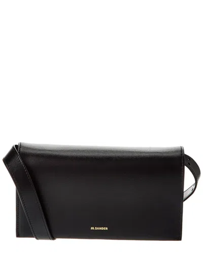 JIL SANDER ALL DAY LEATHER SHOULDER BAG