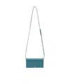 Jil Sander All-day Logo Embossed Small Crossbody Bag In Blue