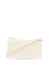 Jil Sander Flap Messenger Xs Crossbody - Leather - Beige In Weiss