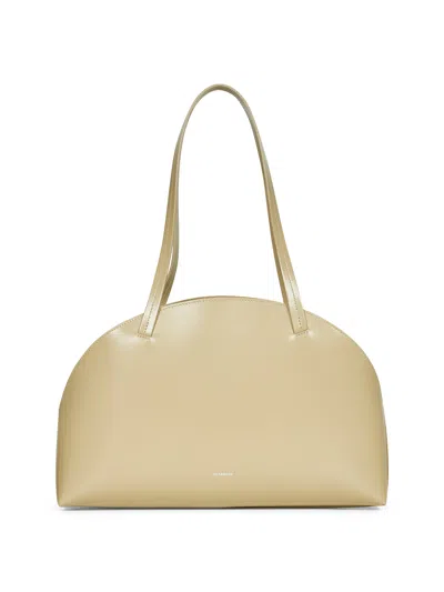 JIL SANDER ALMOND CURVE SHOULDER MEDIUM SHOULDER BAG