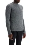Jil Sander Luxurious Wool And Alpaca Blend Sweater With Regular Fit And Sophisticated Texture In Grey
