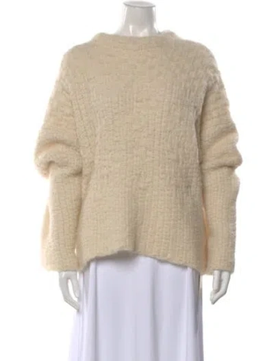 Pre-owned Jil Sander Alpaca Crew Neck Sweater In Neutral