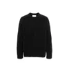 Jil Sander Midweight Alpaca Wool Sweater In Black