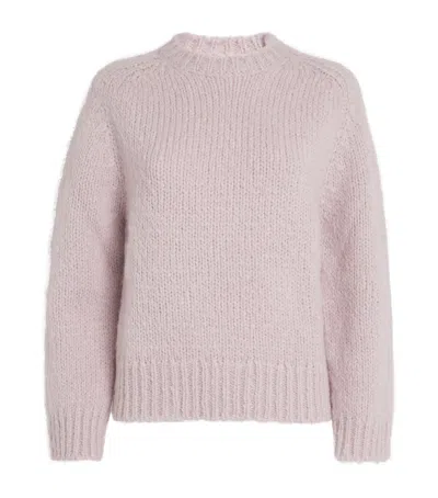 Jil Sander Alpaca-mohair Sweater In Pink