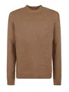 Jil Sander Alpaca Blend Bouclé Sweater In Beige