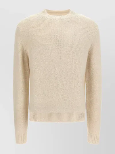 JIL SANDER ALPACA WOOL CREW NECK SWEATER