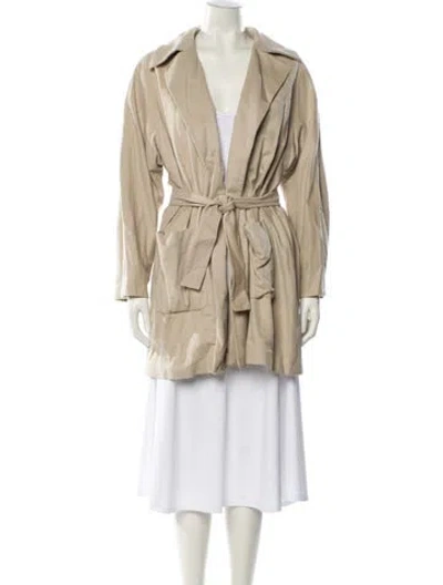 Pre-owned Jil Sander Angora Trench Coat In Neutral
