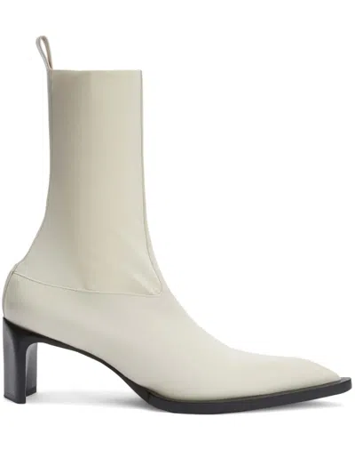 Jil Sander Ankle Boots In 白色