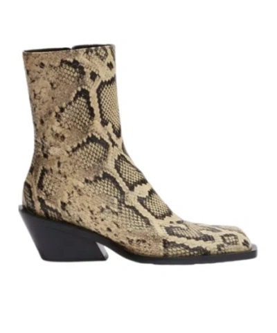 JIL SANDER JIL SANDER EMBOSSED ANKLE BOOTS