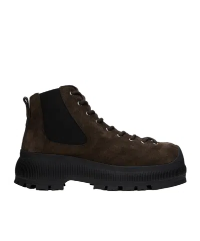 Jil Sander Ankle Chelsea Boots In Black