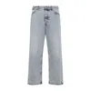 Jil Sander Antartic Blue Cotton 183 Aw 23 Treated Trousers In Blue