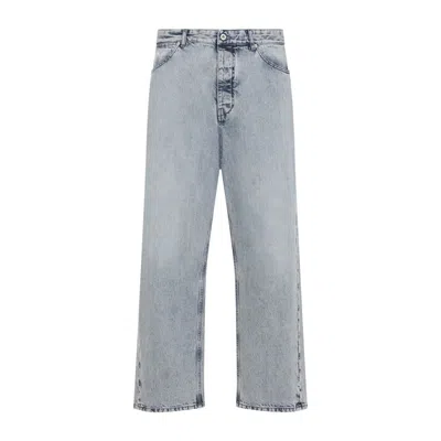 Jil Sander Antartic Blue Cotton 183 Aw 23 Treated Trousers