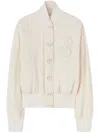 Jil Sander Appliqué-logo Bomber Jacket In White