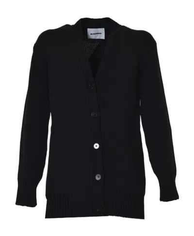 JIL SANDER JIL SANDER V-NECK KNIT CARDIGAN