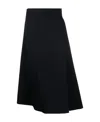 Jil Sander Asymmetric-hem A-line Midi Skirt