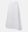 Jil Sander Asymmetric Linen Midi Skirt