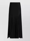 Jil Sander Asymmetric Midi Skirt Satin Finish
