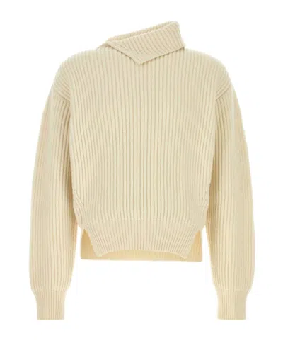 Jil Sander Long-sleeved Sweater In Multi