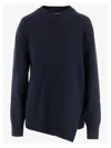 Jil Sander Asymmetrical Wool-blend Sweater