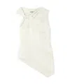 Shop Jil Sander Asymmetrical Knot Top In White