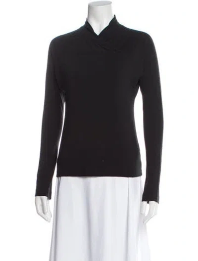 Pre-owned Jil Sander Asymmetrical Long Sleeve Top In Gray