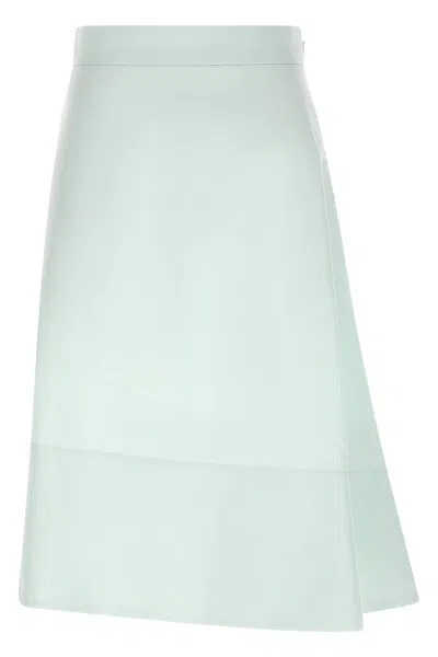 Jil Sander Asymmetrical Skirt In Blue