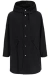 Jil Sander Hooded Cotton Parka In 1