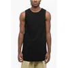 Jil Sander Back Zipped Viscose Tank Top In Black