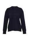 Jil Sander Back-slit Oversized Sweater In Blue