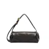 Jil Sander Small Cannolo Padded Shoulder Bag In Black