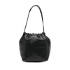 Jil Sander Drawstring-fastening Shoulder Bag In Black