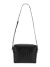Jil Sander Black Leather Lid Bag With Adjustable Strap