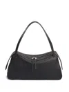 Jil Sander Dune Md Shoulder Bag In Black
